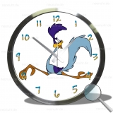 Wanduhr Roadrunner