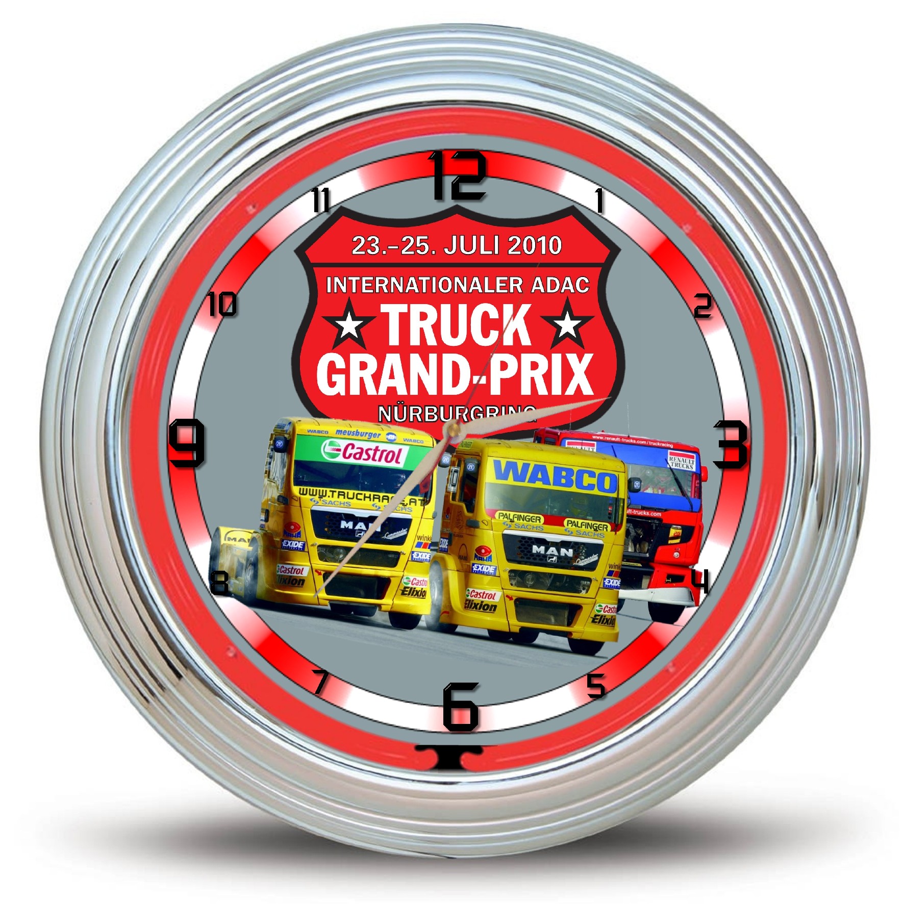 Neonuhr,Neon Uhr,beleuchtete Uhr,Wanduhr,Neonwanduhr,Neonuhren