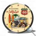 Wanduhr Route 66