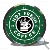 Wanduhr Hot fresh Coffee