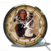 Wanduhr Indianer